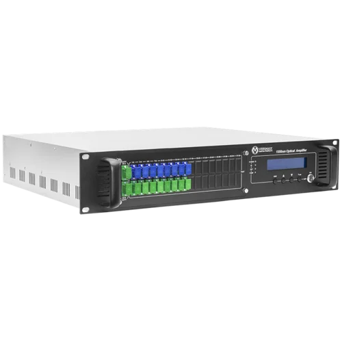 Оптический усилитель VERMAX для сетей КТВ, 2 входа, 16*18dBm выхода, WDM фильтр PON